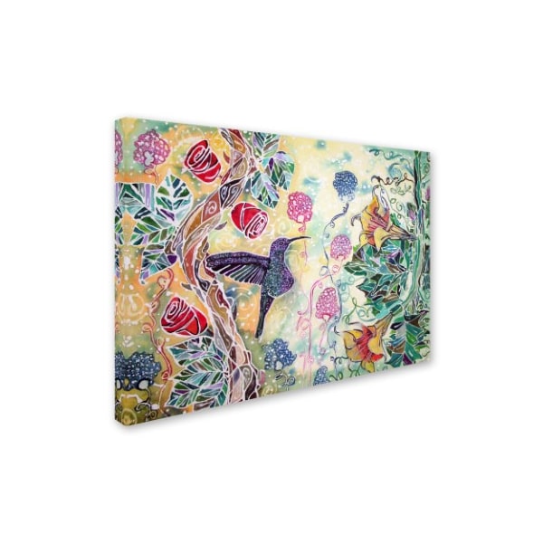 Lauren Moss 'Hummingbird Delight' Canvas Art,14x19